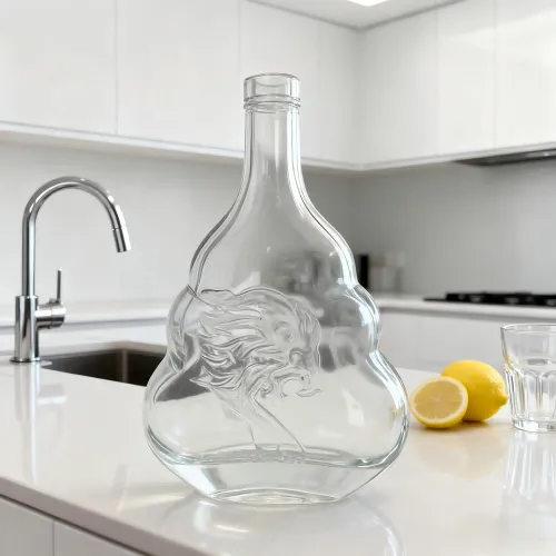Custom 550ml Whiskey Glass Bottle
